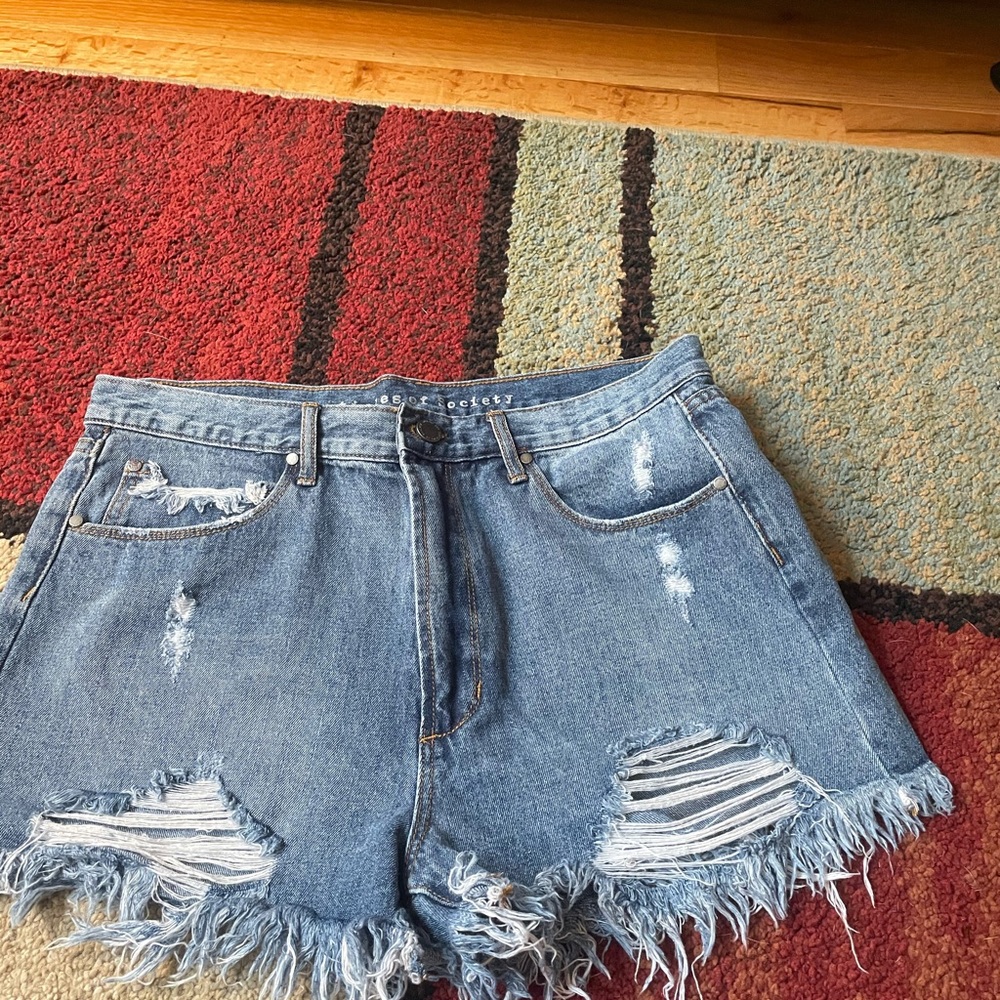 Articles of Society NWT distressed/frayed high rise vintage jeans size 30